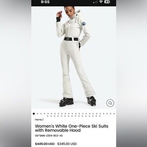 White snow suit brand new not worn tag still on